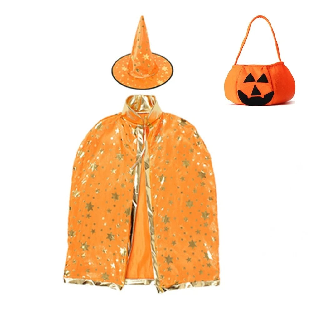 Barnens LED Häxdräkt för Halloweenfest och Karneval