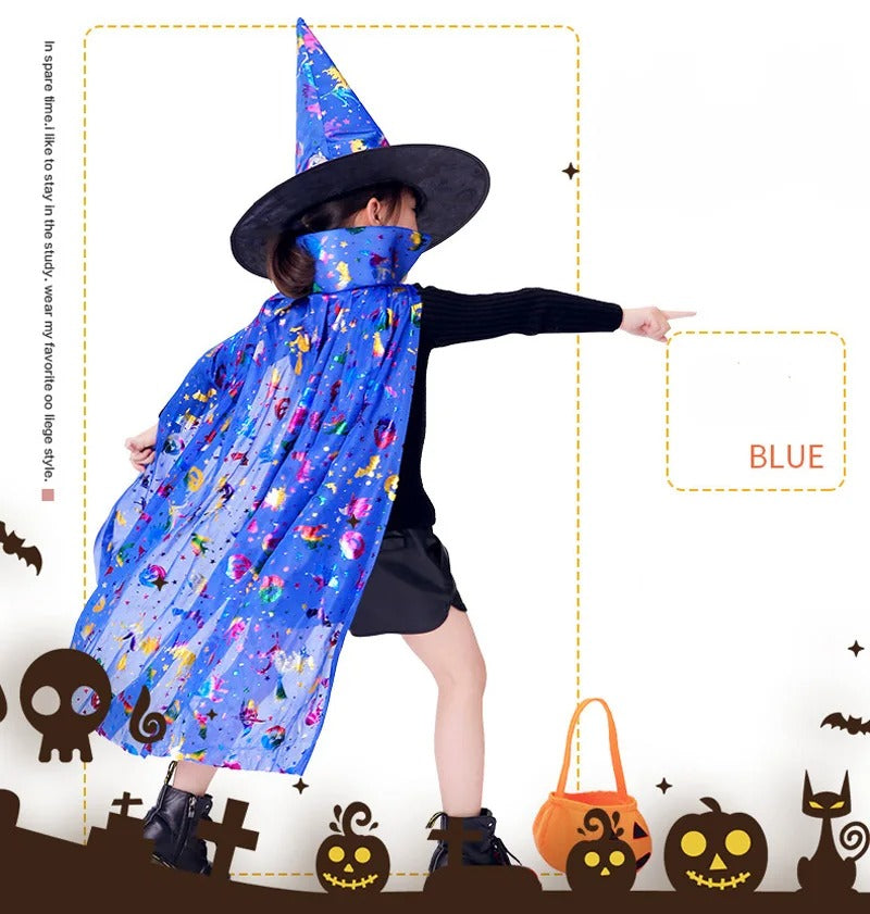 Barn Färgglad Halloween Prinsessdräkt Set