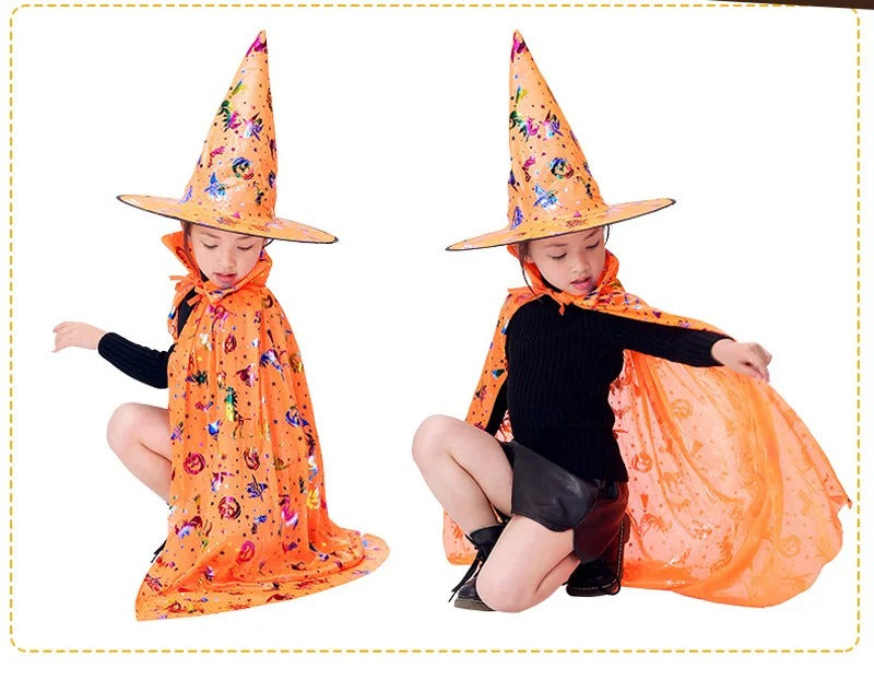 Barn Färgglad Halloween Prinsessdräkt Set