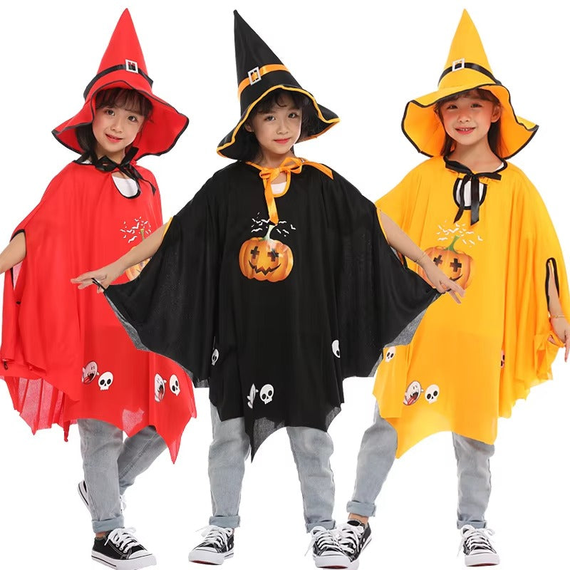 Småbarn Familj Häxdräkt Halloween Festdräkt