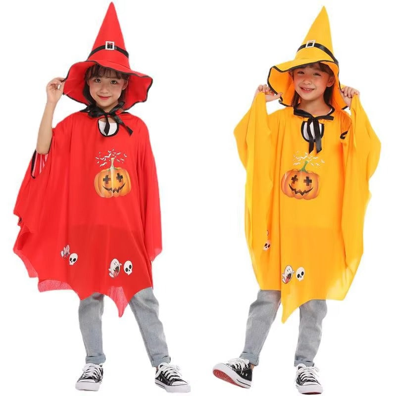 Småbarn Familj Häxdräkt Halloween Festdräkt
