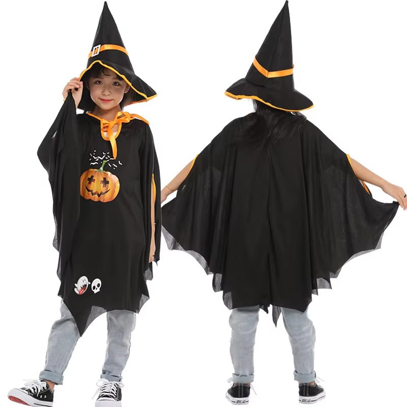 Småbarn Familj Häxdräkt Halloween Festdräkt