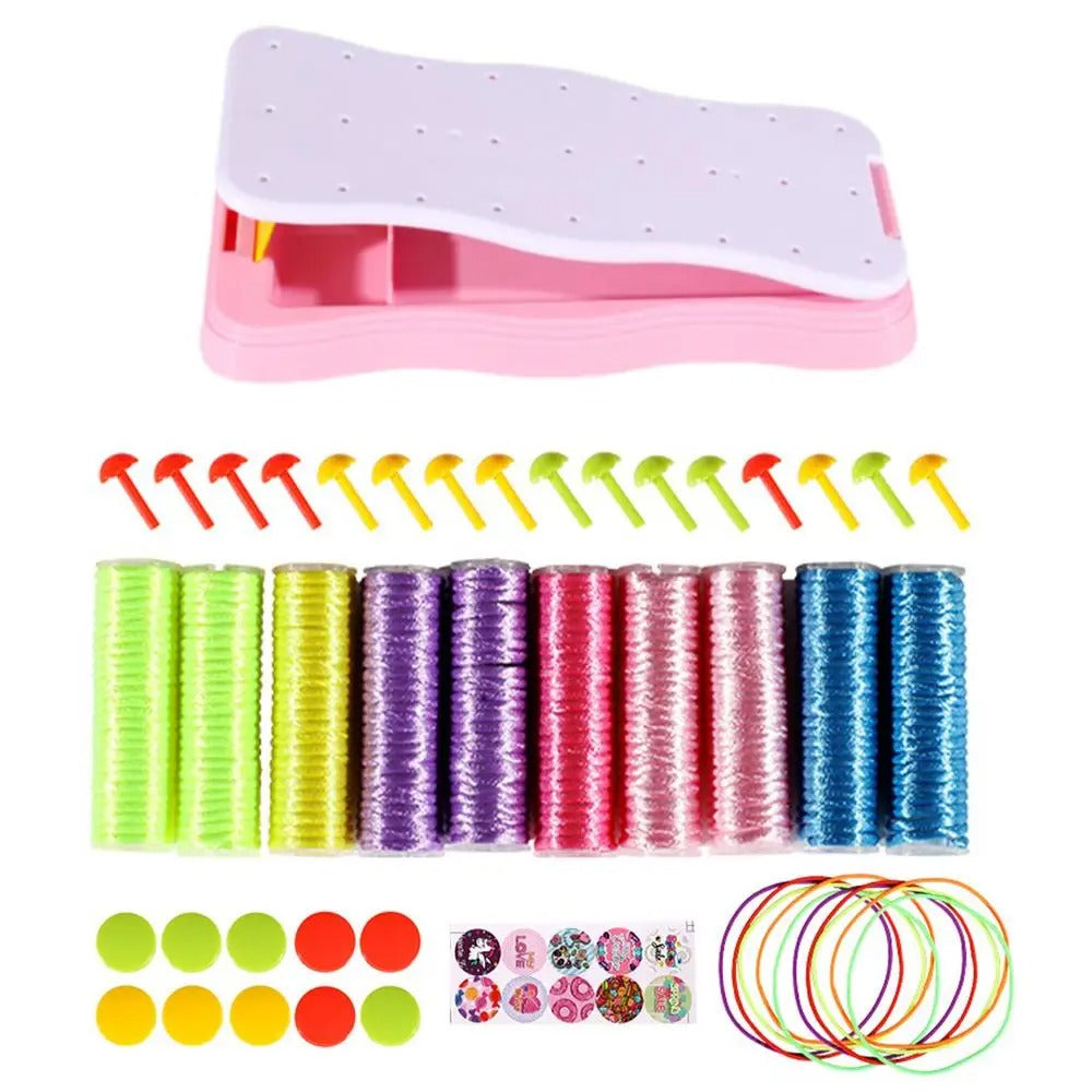 Kreativt Stickset för Barn – Gör Egna Armband & Ringar | Pedagogisk Pysselleksak från 3 år
