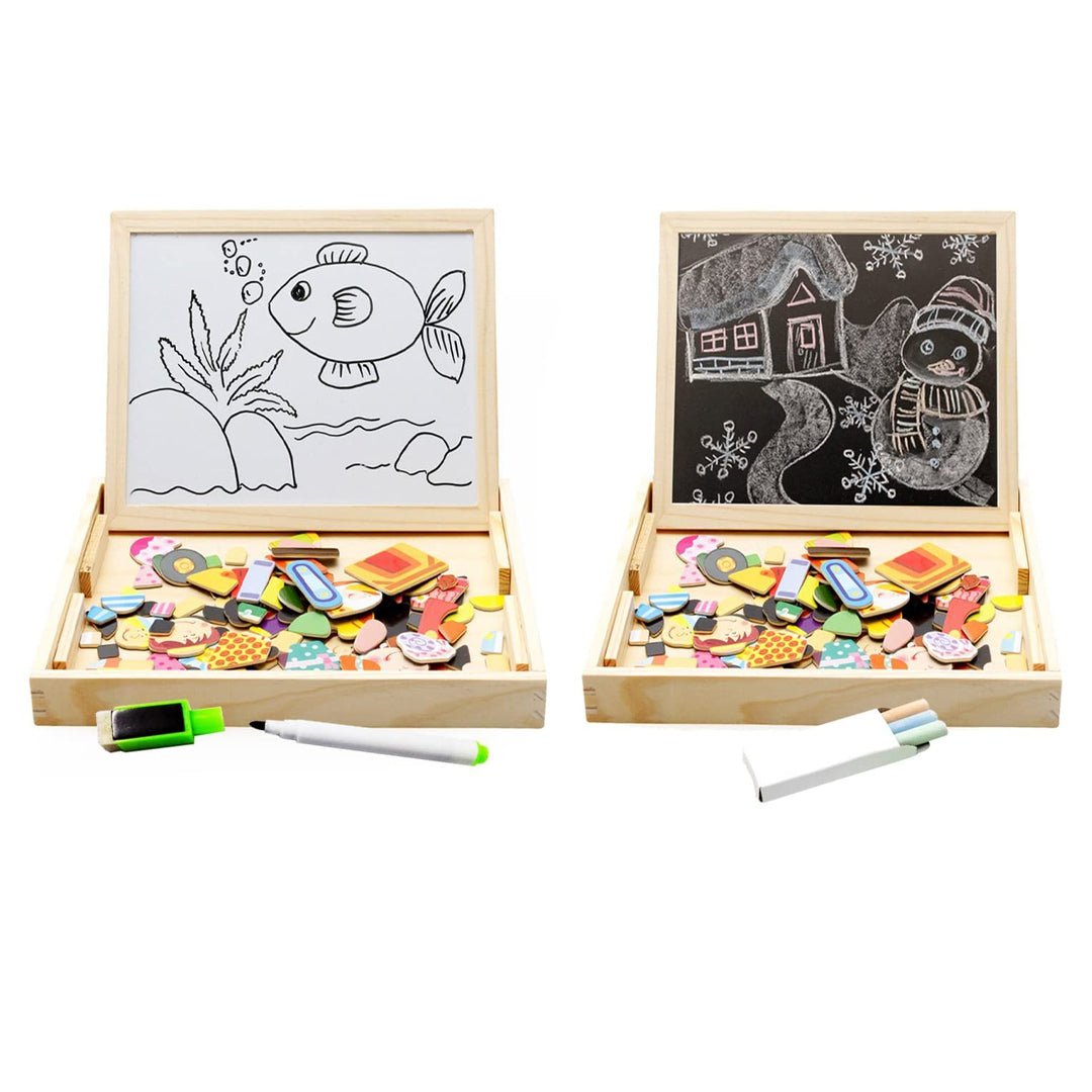 Magnetisk träritbräda för barn – kreativ och pedagogisk leksak från 3 år