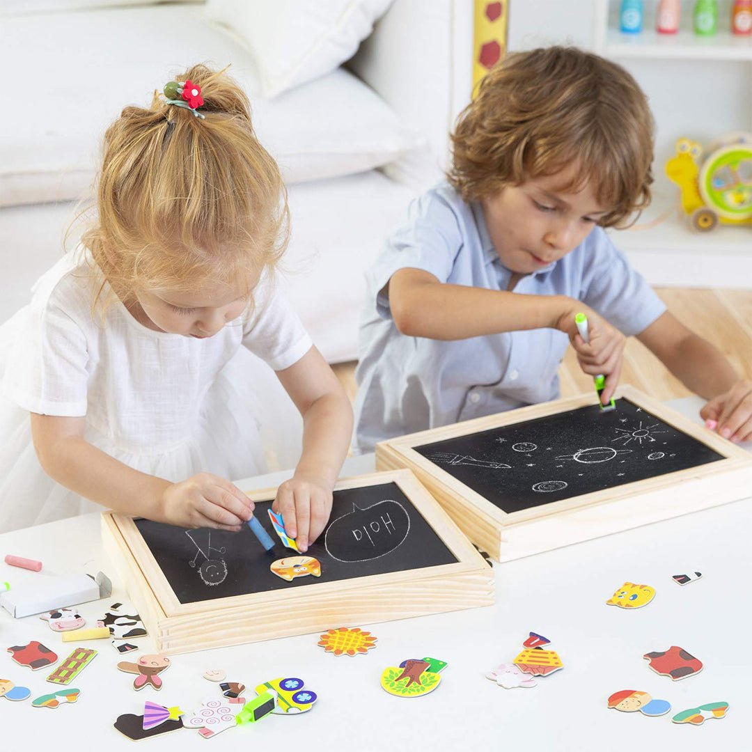 Magnetisk träritbräda för barn – kreativ och pedagogisk leksak från 3 år