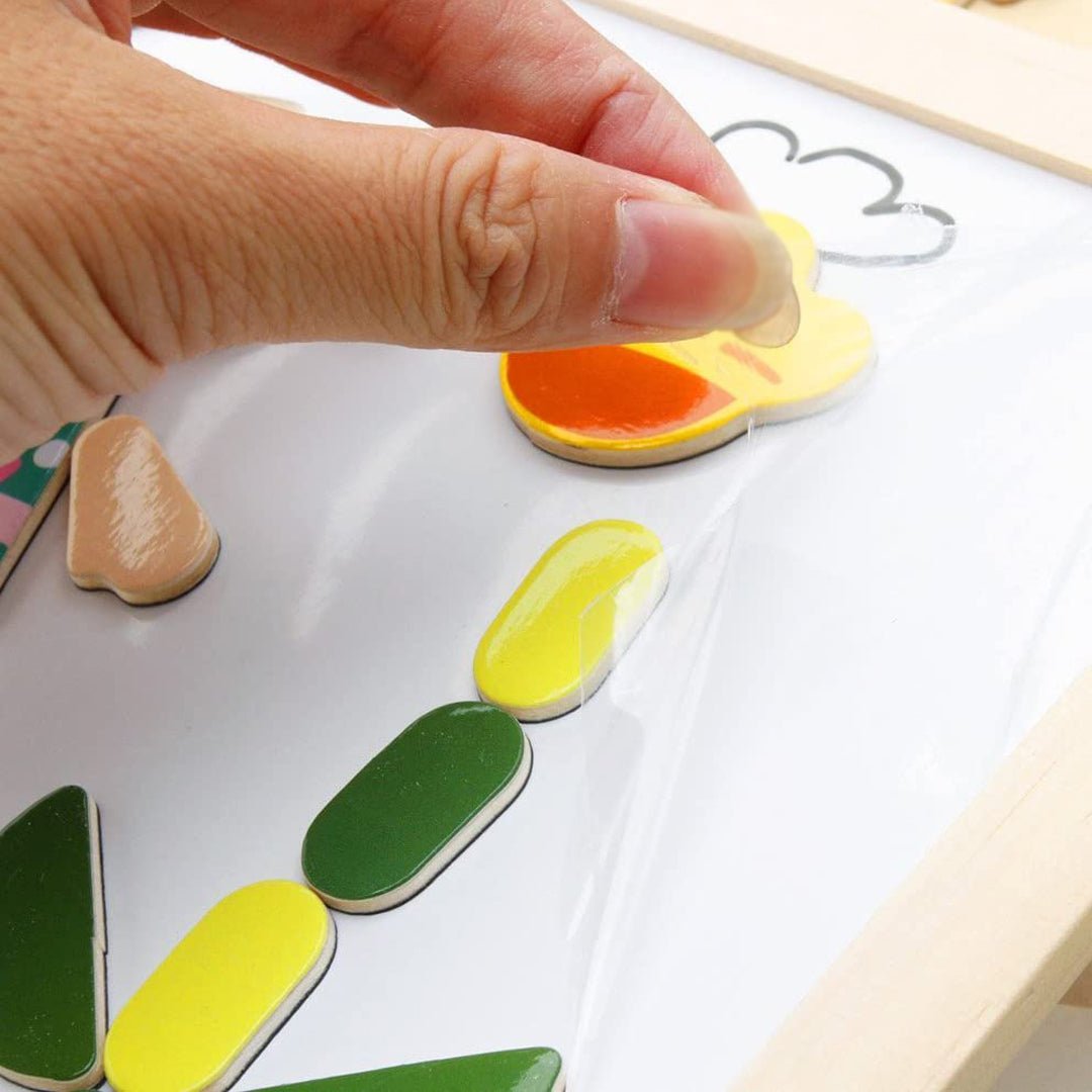 Magnetisk träritbräda för barn – kreativ och pedagogisk leksak från 3 år