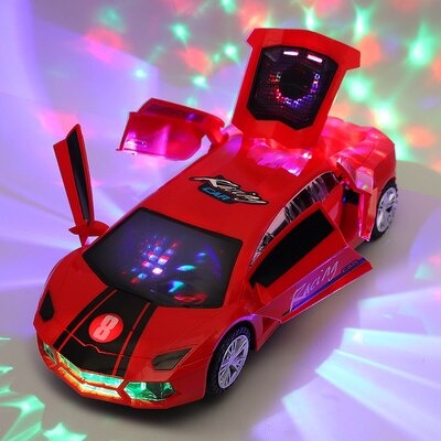 Supercar Toy – Leksaksbil med ljus, ljud och stuntfunktioner