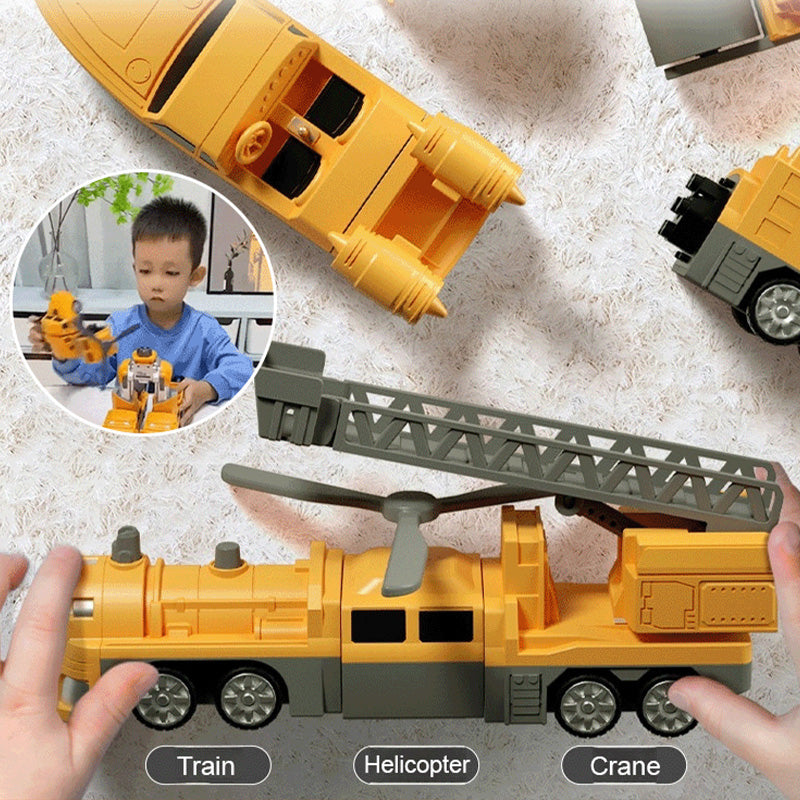 Magnetisk byggleksak för barn – 26-delars set med fordon & robotar