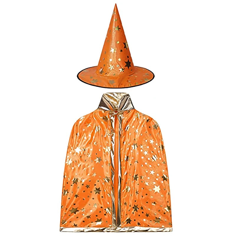Flickors Halloween Pumpa Häxklänning Fluffig Tyll