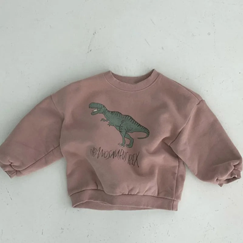 Dinosaurietröja för barn – Gulligt dinosaurietryck