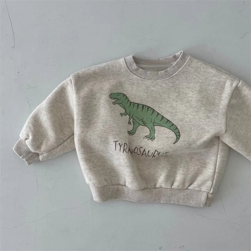 Dinosaurietröja för barn – Gulligt dinosaurietryck