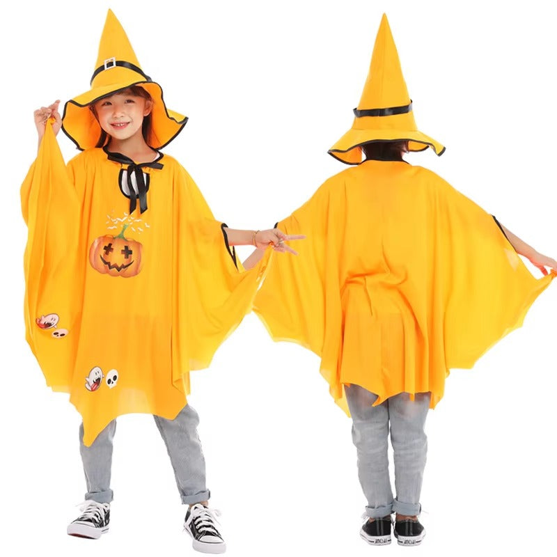 Småbarn Familj Häxdräkt Halloween Festdräkt