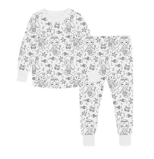 Kreativt pyjamasfärgningsset för barn – designa och måla din egen nattdräkt